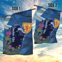 Cianalas Alba Scotland Garden Flag Scottish Lion and Thistle Blue Version