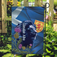 Cianalas Alba Scotland Garden Flag Scottish Lion and Thistle Blue Version