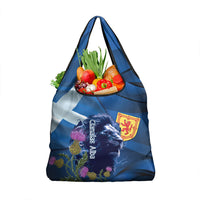 Cianalas Alba Scotland Grocery Bag Scottish Lion and Thistle Blue Version