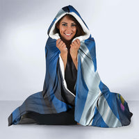 Cianalas Alba Scotland Hooded Blanket Scottish Lion and Thistle Blue Version