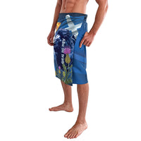 Cianalas Alba Scotland Lavalava Scottish Lion and Thistle Blue Version