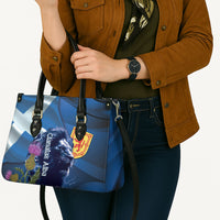 Cianalas Alba Scotland Leather Bag Scottish Lion and Thistle Blue Version