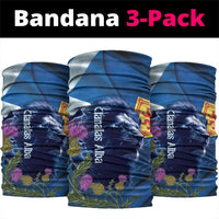 Cianalas Alba Scotland Neck Gaiter Scottish Lion and Thistle Blue Version