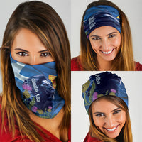 Cianalas Alba Scotland Neck Gaiter Scottish Lion and Thistle Blue Version