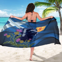 Cianalas Alba Scotland Sarong Scottish Lion and Thistle Blue Version