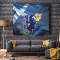 Cianalas Alba Scotland Tapestry Scottish Lion and Thistle Blue Version
