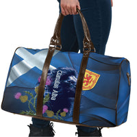 Cianalas Alba Scotland Travel Bag Scottish Lion and Thistle Blue Version