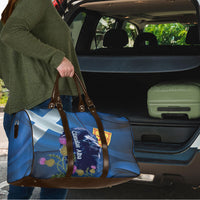 Cianalas Alba Scotland Travel Bag Scottish Lion and Thistle Blue Version
