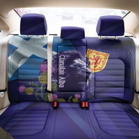 Cianalas Alba Scotland Back Car Seat Cover Scottish Lion and Thistle Purple Version