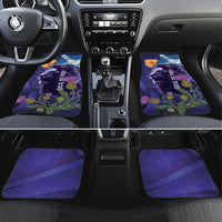 Cianalas Alba Scotland Car Mats Scottish Lion and Thistle Purple Version