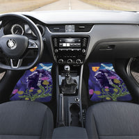 Cianalas Alba Scotland Car Mats Scottish Lion and Thistle Purple Version