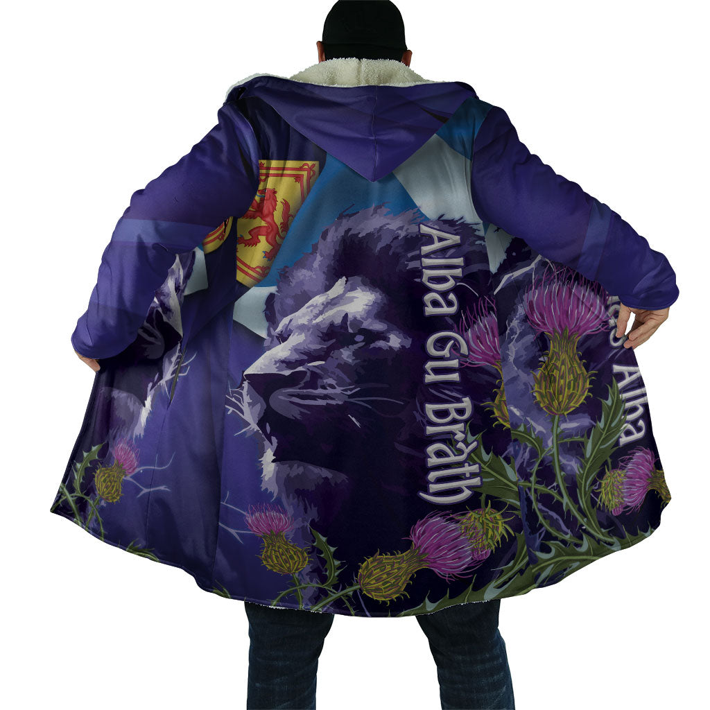 Cianalas Alba Scotland Cloak Scottish Lion and Thistle Purple Version