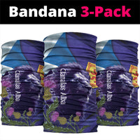 Cianalas Alba Scotland Neck Gaiter Scottish Lion and Thistle Purple Version