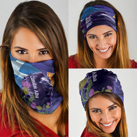 Cianalas Alba Scotland Neck Gaiter Scottish Lion and Thistle Purple Version