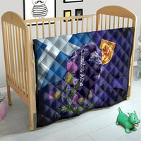 Cianalas Alba Scotland Quilt Scottish Lion and Thistle Purple Version