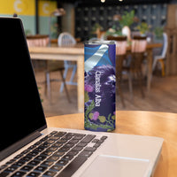 Cianalas Alba Scotland Skinny Tumbler Scottish Lion and Thistle Purple Version