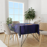 Cianalas Alba Scotland Tablecloth Scottish Lion and Thistle Purple Version
