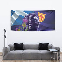Cianalas Alba Scotland Tapestry Scottish Lion and Thistle Purple Version