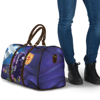 Cianalas Alba Scotland Travel Bag Scottish Lion and Thistle Purple Version