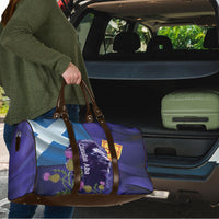 Cianalas Alba Scotland Travel Bag Scottish Lion and Thistle Purple Version