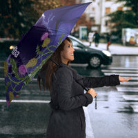 Cianalas Alba Scotland Umbrella Scottish Lion and Thistle Purple Version