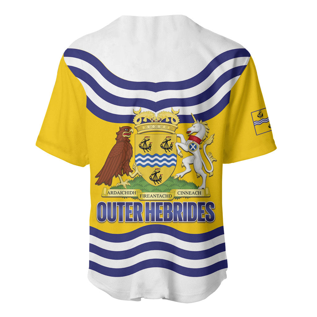 Cianalas Alba Outer Hebrides Baseball Jersey Scotland Western Isles Flag Color
