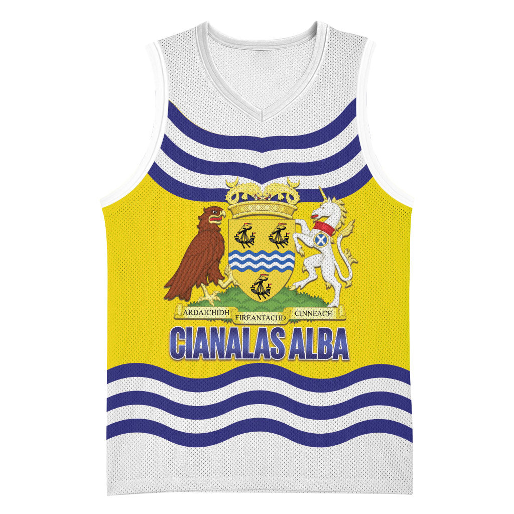 Cianalas Alba Outer Hebrides Basketball Jersey Scotland Western Isles Flag Color