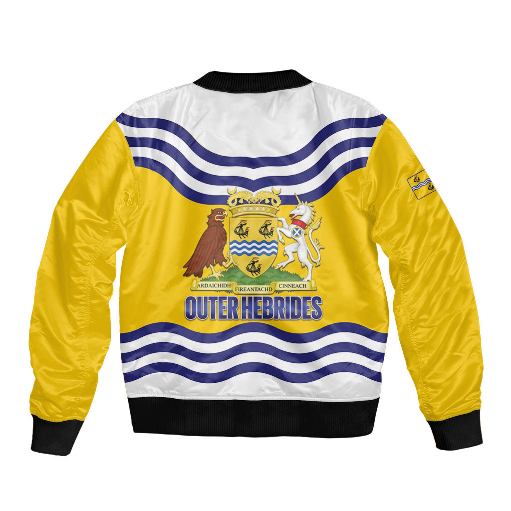 Cianalas Alba Outer Hebrides Bomber Jacket Scotland Western Isles Flag Color