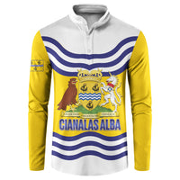 Cianalas Alba Outer Hebrides Button Sweatshirt Scotland Western Isles Flag Color