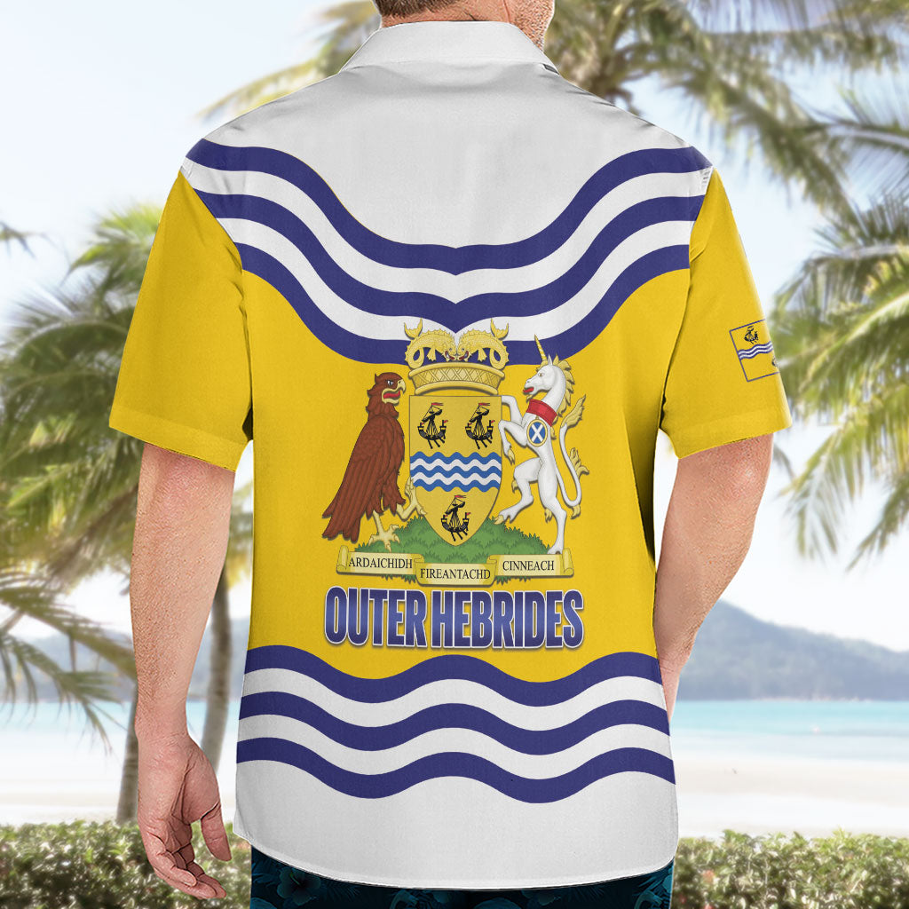 Cianalas Alba Outer Hebrides Hawaiian Shirt Scotland Western Isles Flag Color