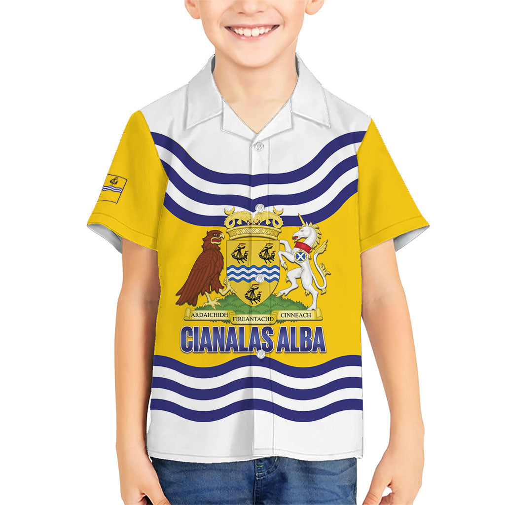 Cianalas Alba Outer Hebrides Hawaiian Shirt Scotland Western Isles Flag Color