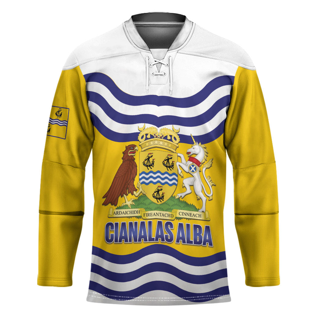 Cianalas Alba Outer Hebrides Hockey Jersey Scotland Western Isles Flag Color