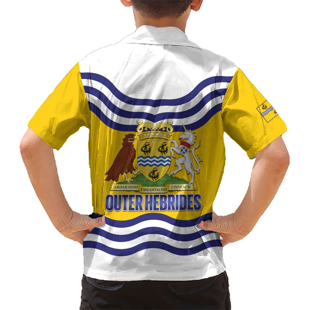 Cianalas Alba Outer Hebrides Kid Hawaiian Shirt Scotland Western Isles Flag Color