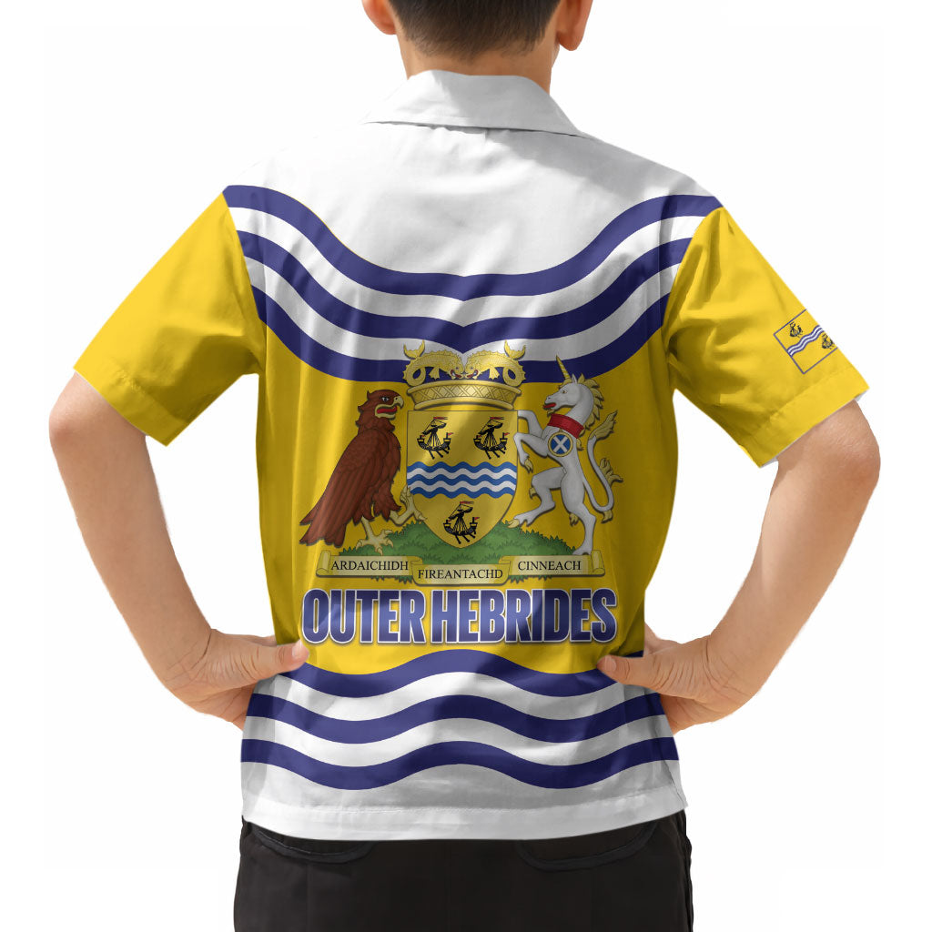 Cianalas Alba Outer Hebrides Kid Hawaiian Shirt Scotland Western Isles Flag Color LT14