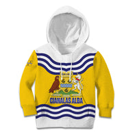Cianalas Alba Outer Hebrides Kid Hoodie Scotland Western Isles Flag Color