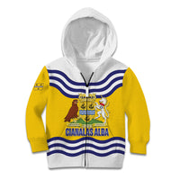 Cianalas Alba Outer Hebrides Kid Hoodie Scotland Western Isles Flag Color