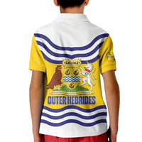 Cianalas Alba Outer Hebrides Kid Polo Shirt Scotland Western Isles Flag Color