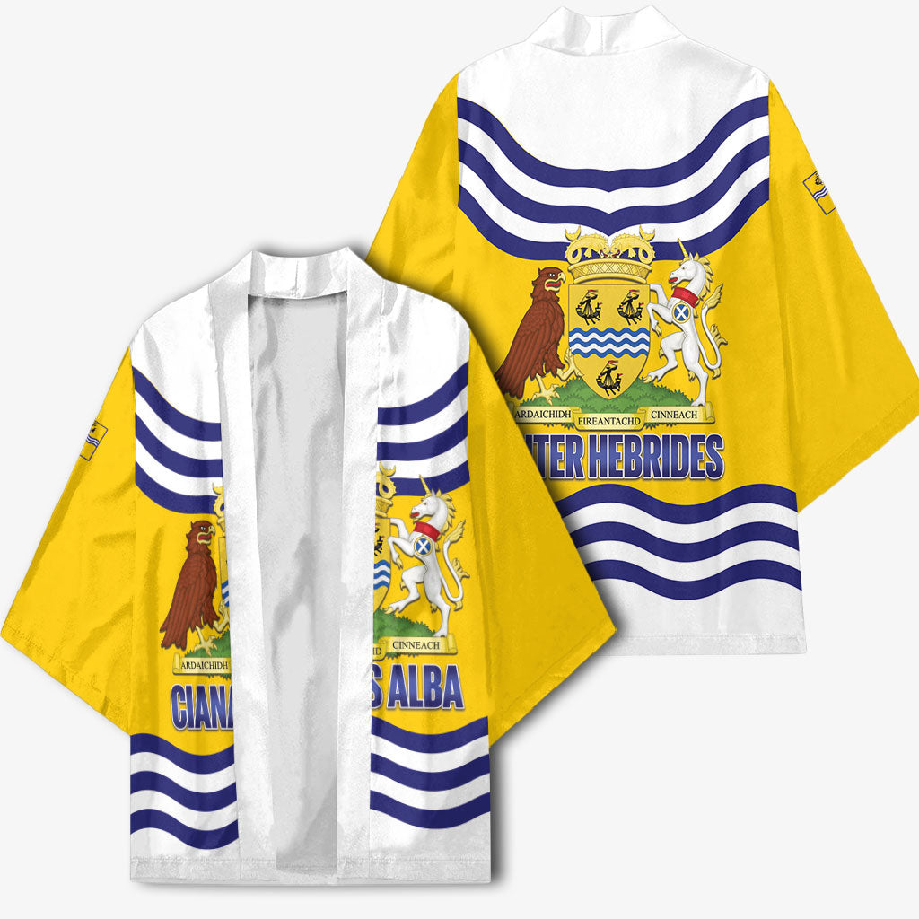 Cianalas Alba Outer Hebrides Kimono Scotland Western Isles Flag Color