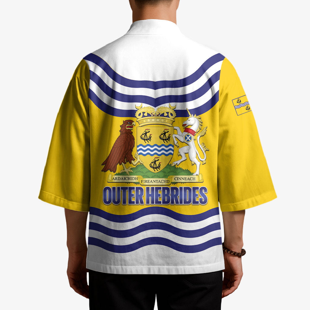 Cianalas Alba Outer Hebrides Kimono Scotland Western Isles Flag Color