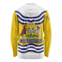 Cianalas Alba Outer Hebrides Long Sleeve Shirt Scotland Western Isles Flag Color