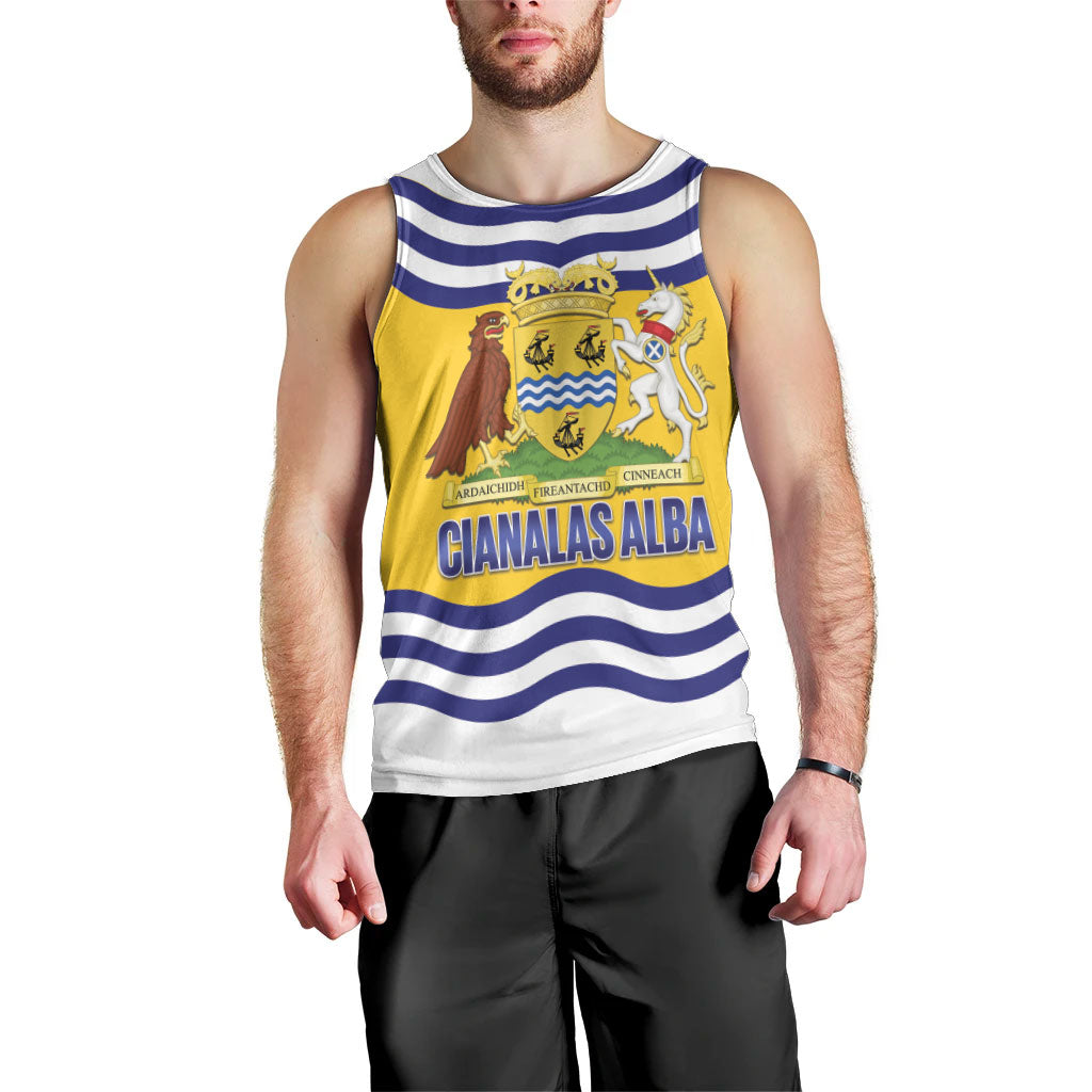 Cianalas Alba Outer Hebrides Men Tank Top Scotland Western Isles Flag Color