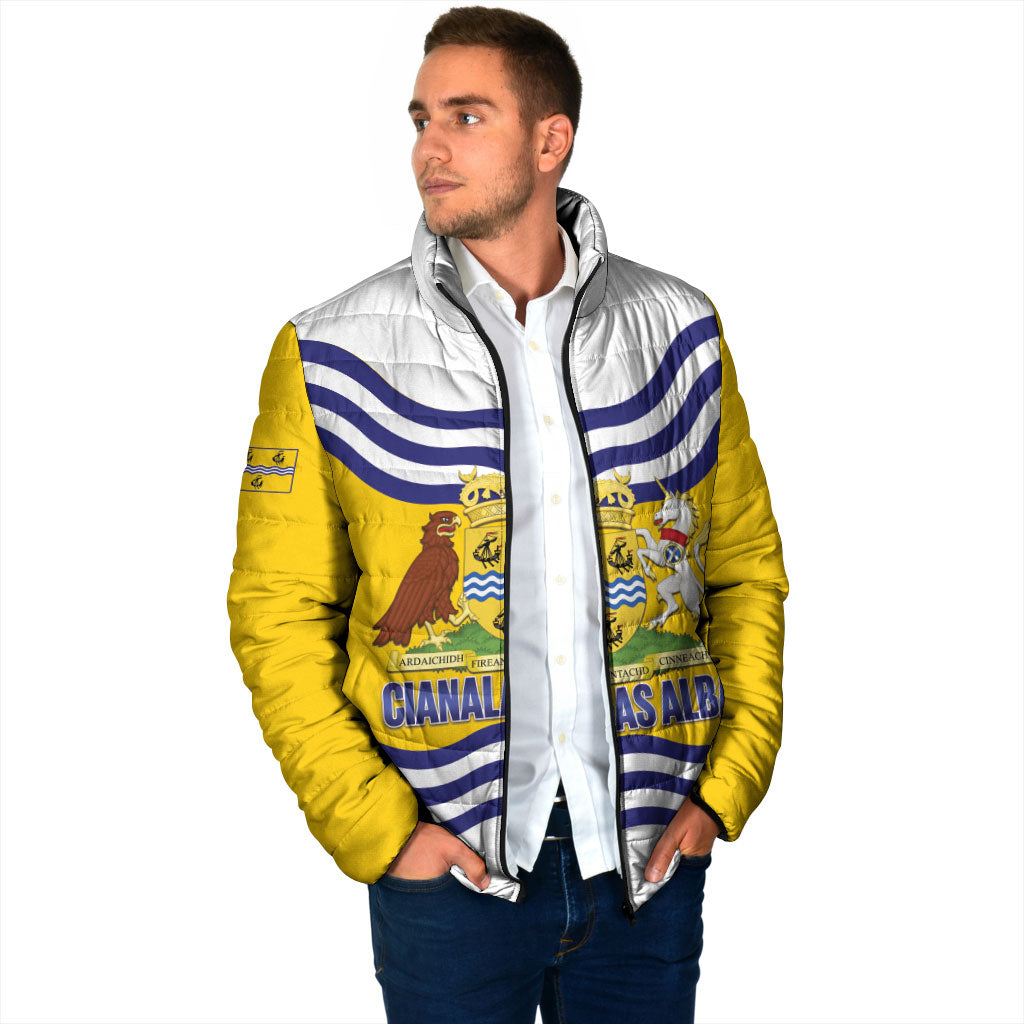 Cianalas Alba Outer Hebrides Padded Jacket Scotland Western Isles Flag Color