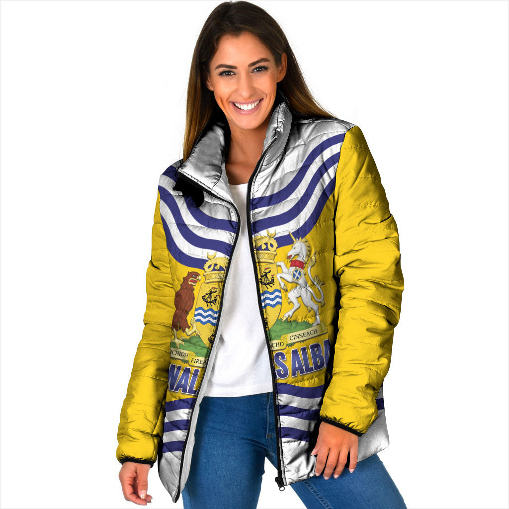 Cianalas Alba Outer Hebrides Padded Jacket Scotland Western Isles Flag Color