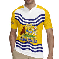 Cianalas Alba Outer Hebrides Rugby Jersey Scotland Western Isles Flag Color