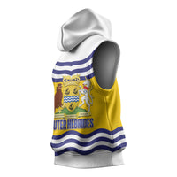 Cianalas Alba Outer Hebrides Sleeveless Hoodie Scotland Western Isles Flag Color