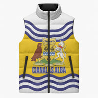 Cianalas Alba Outer Hebrides Sleeveless Puffer Jacket Scotland Western Isles Flag Color