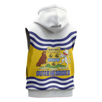 Cianalas Alba Outer Hebrides Sleeveless Zip Hoodie Scotland Western Isles Flag Color