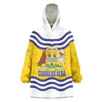 Cianalas Alba Outer Hebrides Wearable Blanket Hoodie Scotland Western Isles Flag Color