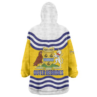 Cianalas Alba Outer Hebrides Wearable Blanket Hoodie Scotland Western Isles Flag Color