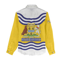 Cianalas Alba Outer Hebrides Women Casual Shirt Scotland Western Isles Flag Color